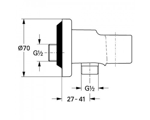 GROHE Relexa 28628000 подключение для душевого шланга