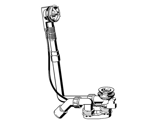 VIEGA (111069) Сифон-полуавтомат для нестандартных ванн Multiplex 40/50/725