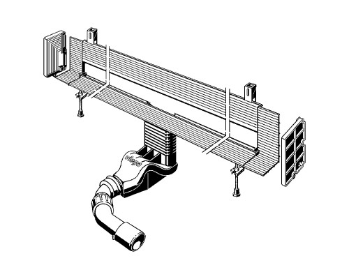 VIEGA (736552) Корпус душ. лотка в стену Advantix Vario Wall Drain 300 - 1200 от 90 мм
