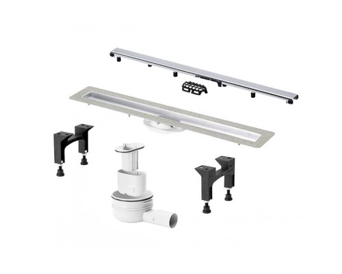 VIEGA (753153) Комплект душ.лотка Advantix с реш. Visign ER10 глянец 750 мм