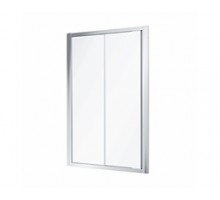 KOLO 560.143.00.3 GEO Душові дверцята розсувні 110 см, 2-х елементні, прозоре скло, срібний блиск, R