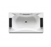 ROCA A248014001 BeCool ванна акрилова, прямокутна, з двома підголівниками, з однією ручкою, з ніжкам