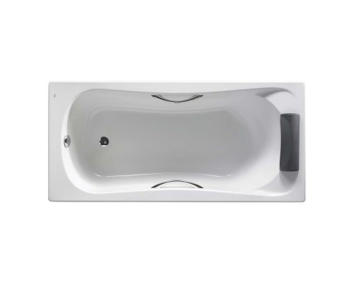 ROCA A248015001 BeCool ванна акрилова, прямокутна, з підголівником, з однією ручкою, з ніжками, розм