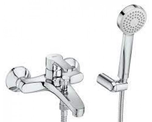 ROCA A5A016AC0K Wall-mounted bath shower mixer with accessories