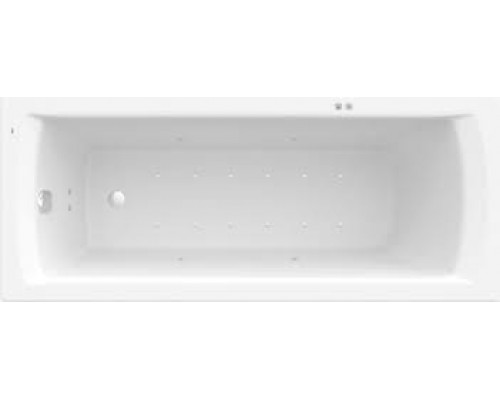 ROCA A24T042000 Linea ванна акрилова прямокутна, біла, регульовані ніжки в комплекті, об'єм 185 л, р
