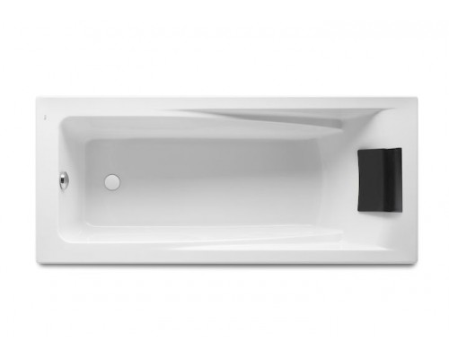 ROCA A248163000 Hall ванна акрилова прямокутна, біла, з двома підголівниками та ніжками, що регулюют
