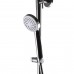 GLOBUS LUX SBT1-SH-02 Душевая система НЕРЖАВЕЙКА , комплект с гусаком