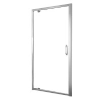 HUPPE X1 дверь распашная для ниши и боковой стенки 90*190см (проф гл хром, стекло прозр)