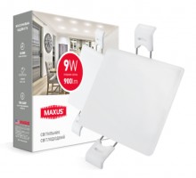 MAXUS 1-MSP-0941-S Світильник MAXUS SP edge 9W, 4100К (Square)