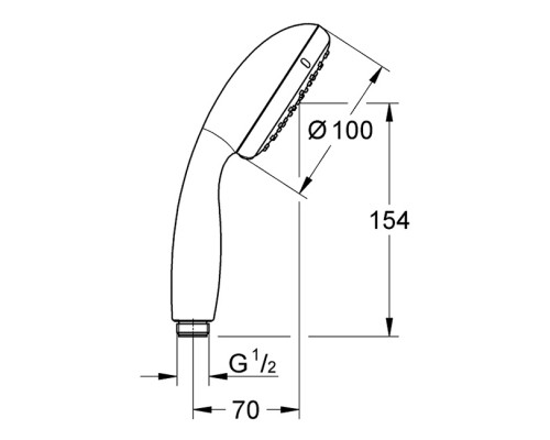GROHE 27597001 New Tempesta Ручной душ