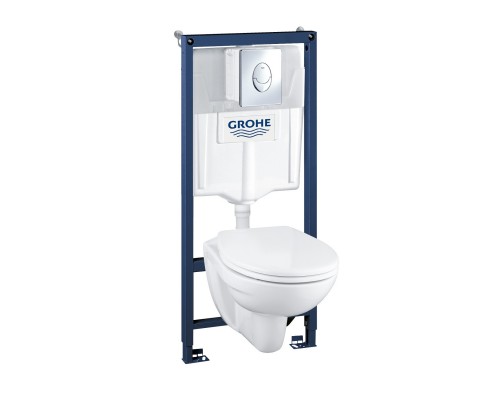 GROHE 39192000 Solido Perfect Набор 4 в 1 - инстал. 38721001, подвесным унитазом 51,7х35.4 в компл.с