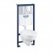 GROHE 39192000 Solido Perfect Набор 4 в 1 - инстал. 38721001, подвесным унитазом 51,7х35.4 в компл.с