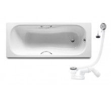 ROCA A2202N0001+311537 PRINCESS ванна 170*75см, с ручками + Сифон Viega Simplex  для ванны