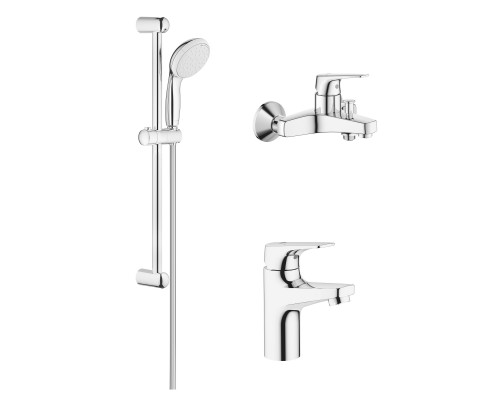 GROHE 121624S BAU Flow комплект смеиетелй на ванну 3 в 1