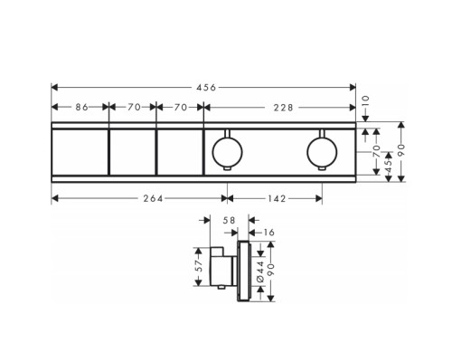 Hansgrohe RainSelect FS 2 funct.chrome