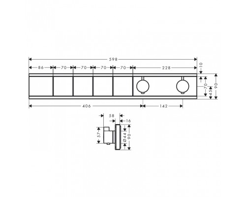 Hansgrohe RainSelect FS 4 funct.chrome