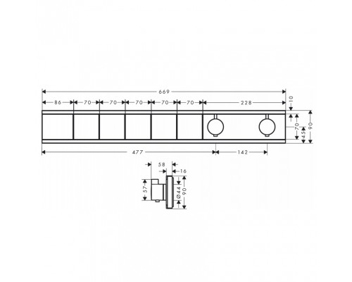 Hansgrohe RainSelect FS 5 funct.chrome