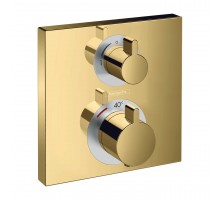 HANSGROHE Термостат прихованого монтажу Ecostat Square запірно-перемикаючий двохрежимний (15714990) Polished Gold
