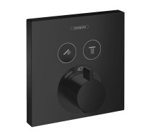 HANSGROHE Термостат прихованого монтажу ShowerSelect на 2 клавіші, Matt Black (15763670)