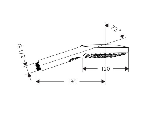 Hansgrohe Raindance Select E 120 HS matt black