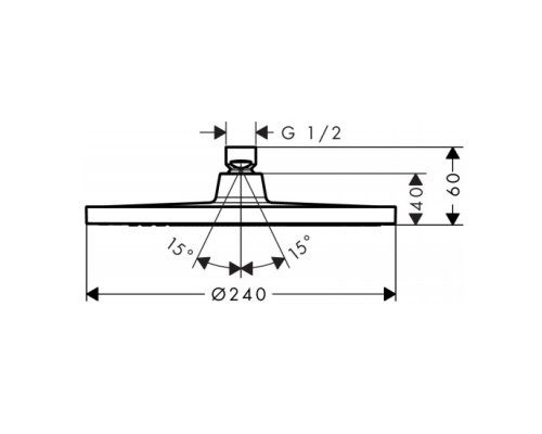 Hansgrohe Crometta S 240 1jet SH BBC