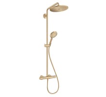 HANSGROHE Душова система Croma Select S 280 1jet Showerpipe з термостатом Brushed Bronze (26890140)