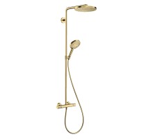 HANSGROHE Душова система Raindance S 240 Showerpipe PowderRain 1jetP з термостатом Polished Gold Op (27633990)