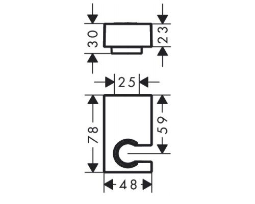 Hansgrohe Porter E shower holder BBR