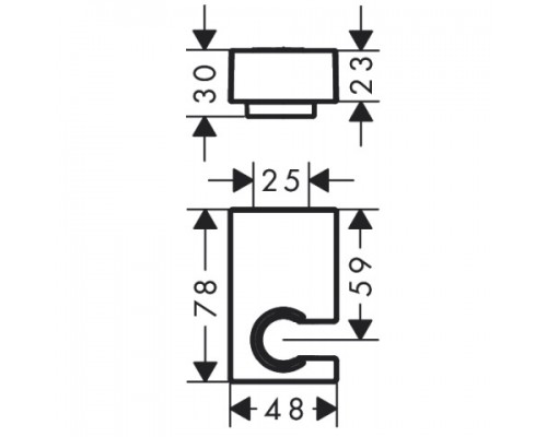 Hansgrohe Porter E shower holder BBC