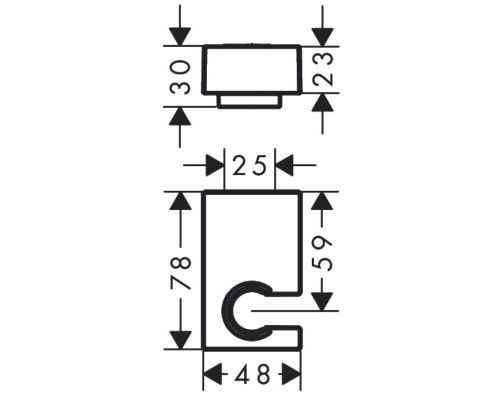 Hansgrohe Porter E shower holder PGO
