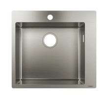 HANSGROHE Кухонна мийка S711-F450 на стільницю 1x35Ø 550х500 Stainless Steel (43301800)