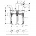 Hansgrohe Talis E 3-h.basin mixer matt black