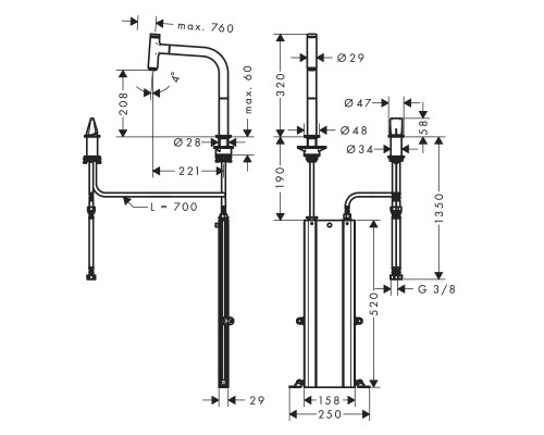 Hansgrohe M7119-H200 ST