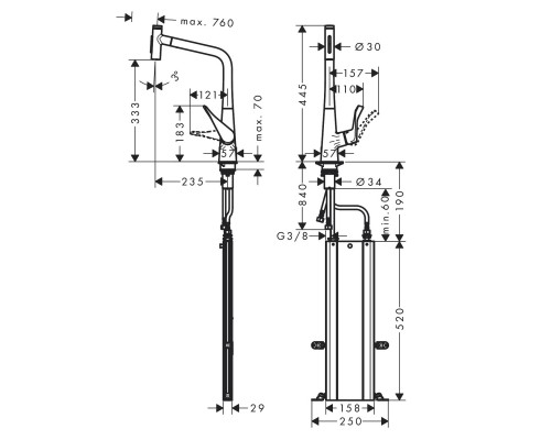 Hansgrohe M7117-H320 ST