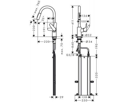 Hansgrohe M4116-H240