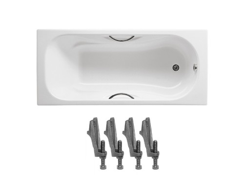 ROCA A23157000R+A150412330 Комплект: MALIBU ванна 150*75см, с ручками + ножки