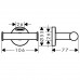 HANSGROHE 41723111 Logis Набор аксессуаров: крючок двойной, диспенсер, держатель туалетной бумаги,