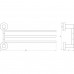 Globus Lux SS8431-3-Держ. полотенец Тройной Поворотный 45см-НЕРЖ-SUS304