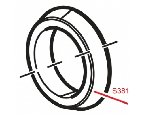 ALCAPLAST S381 Резинка диаметром 40 к сифону А447Р (Чехия)