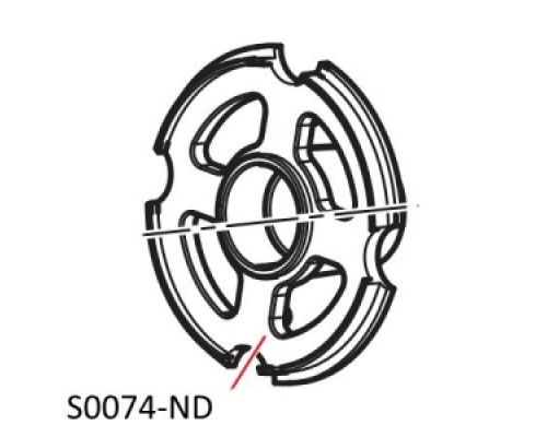 ALCAPLAST S0074-ND Решетка перелива A51–A56 (Чехия)