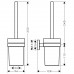 Hansgrohe 41722000 LOGIS туалетная щетка с тумблером, настенная, хром