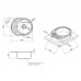 Lidz 6044 0.6мм Decor кухонная мойка полукруглая с крылом (570х450х160)