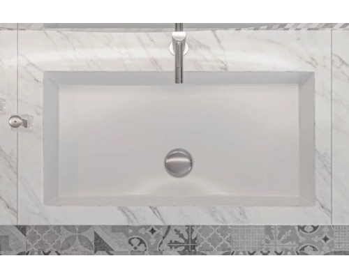 FANCY MARBLE 8706101 Умывальник из литого мрамора LESTER 605 (605 х 300 х 153 )