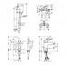 HANSGROHE 1142019 LOGIS LOOP набор смесителей для ванны, умывальник 100 + кухня (71151000+71244000+