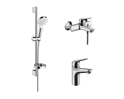 HANSGROHE 1152019 NOVUS набор смесителей для ванны, умывальник 100 (71030000+71040000+26553400)