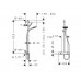 HANSGROHE 27293000 RAINDANCE SELECT E 150 Showerpipe душевая система SemiPipe, хром