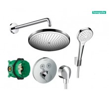 HANSGROHE  1212019 SELECT S душевой набор скрытого монтажа (27413000+26220000+15743000+01800180+2641