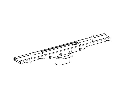 GEBERIT 154.441.KS.1 Дренажный канал Geberit CleanLine80: L=30-130см, матированныйя нержавеющая стал