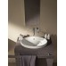 GEBERIT 500.709.01.2 Встраиваемый умывальник Geberit VariForm овальной формы: B=50см, T=40см, Перели