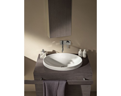 GEBERIT 500.719.01.2 Встраиваемый умывальник Geberit VariForm овальной формы: B=55см, T=40см, Перели